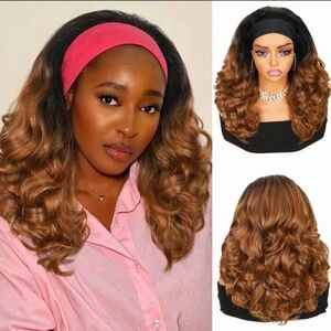 Brown Ombre Headband Wig